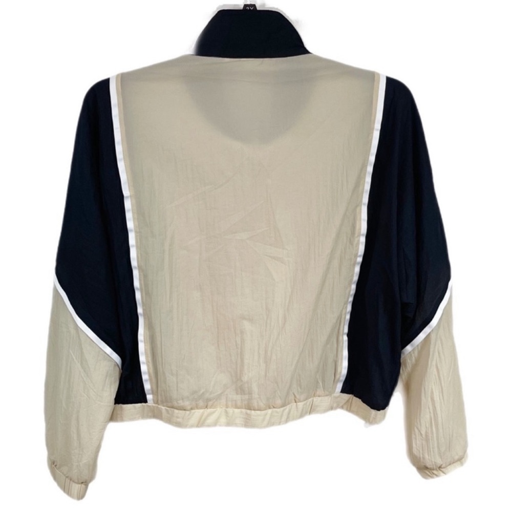 ZYIA Active Neutral Color Block Zip Up Jacket L Workout - Picture 4 of 7